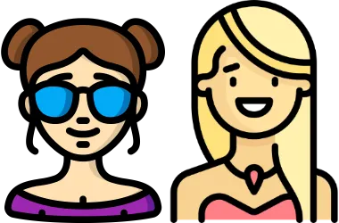 Bring A Friend Makeup Lessons - Waring Makeup Ottawa Icon representing Bring A Friend makeup lessons in Ottawa, where friends can learn makeup skills together with Waring Makeup.