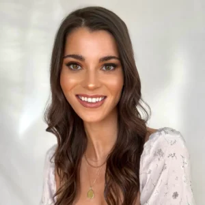 Soft prom makeup with wavy hair and radiant skin, styled by Waring Makeup, Ottawa Prom Makeup Artist.