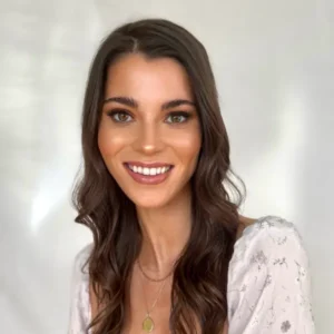 Soft prom makeup with wavy hair and radiant skin, styled by Waring Makeup, Ottawa Prom Makeup Artist.