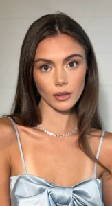 Soft glam graduation makeup with polished skin and a subtle glow, styled by Waring Makeup, Ottawa Graduation Makeup Artist.